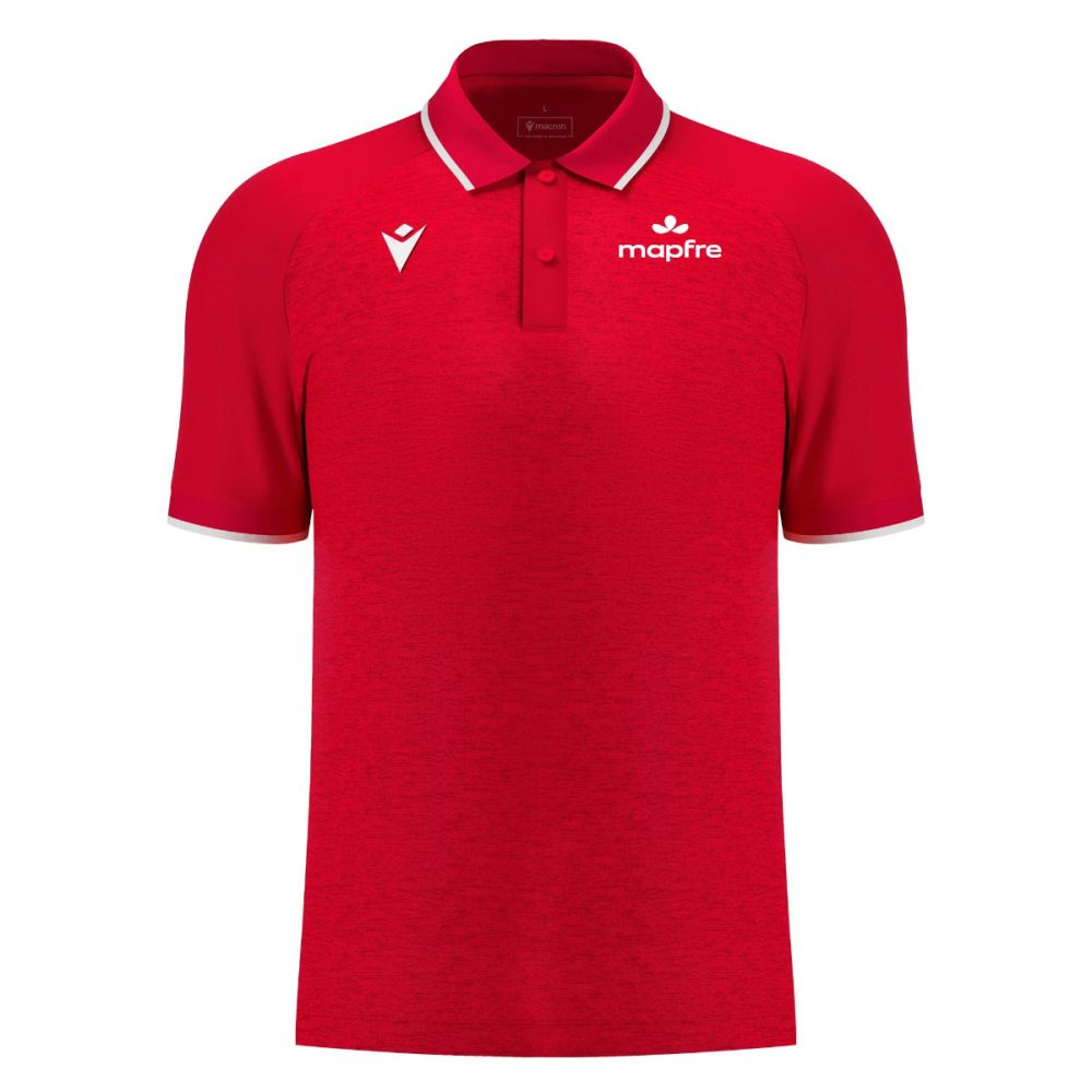 Polo poliéster micromesh Aulos RED mapfre